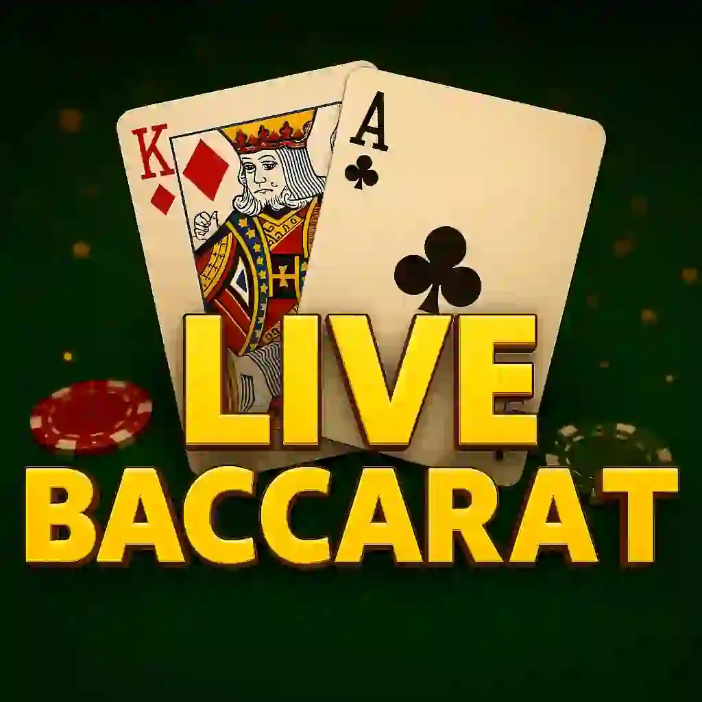 Live Baccarat logo by Evolution Spellwin Casino